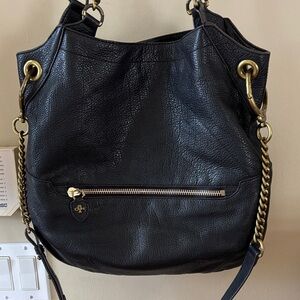 or YANY Black Leather Shoulder Bag